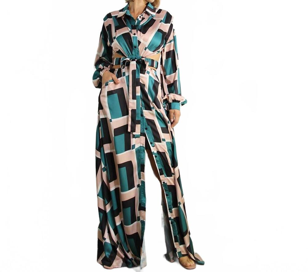NEW MULLA jade cutout maxi dress in multi